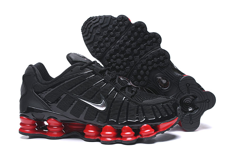 Nike Shox TL Men's Shoes Black Red Silver-10 - Click Image to Close
